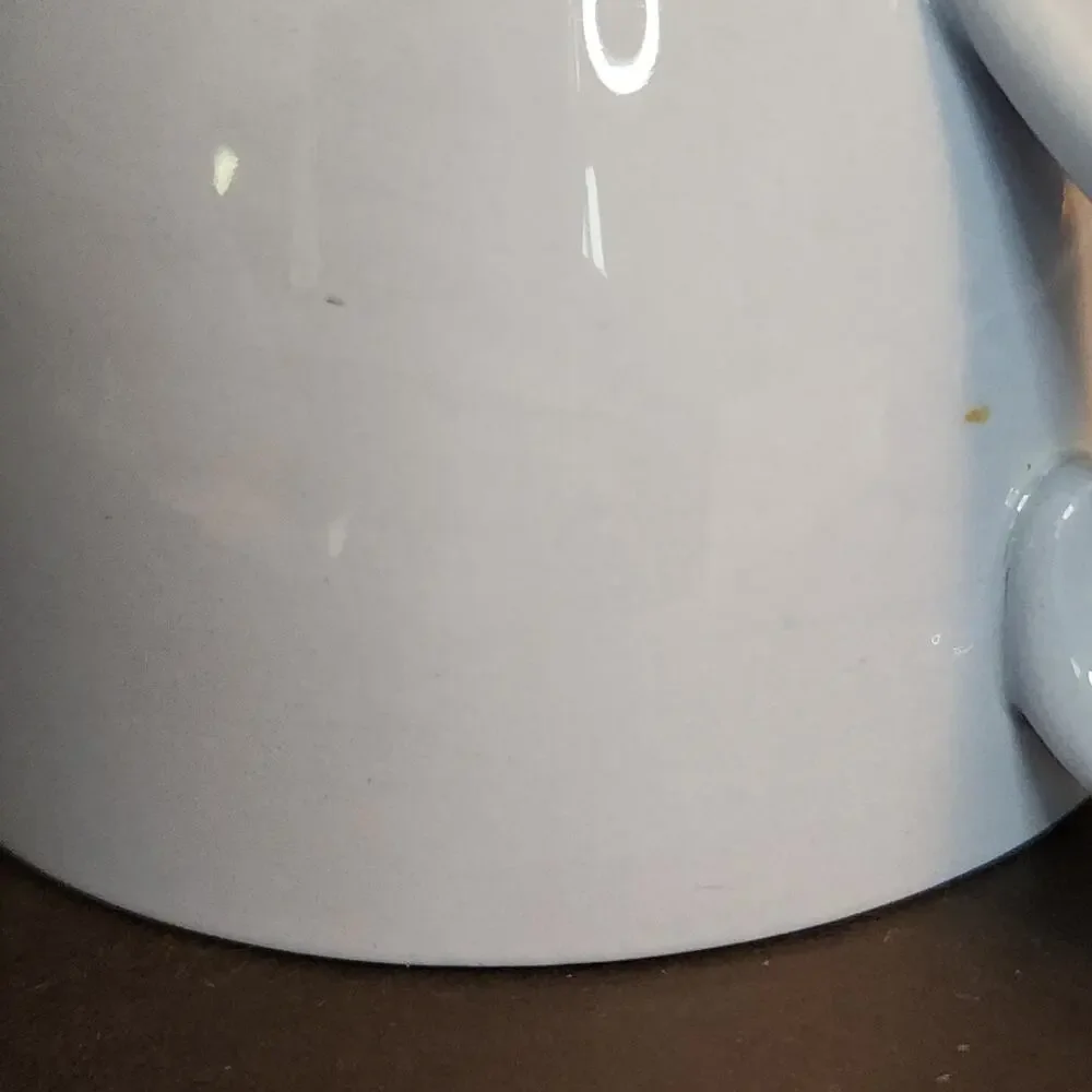 Spode-English Lavender-Solid Light Blue Porcelain Teacup and Saucer Set
